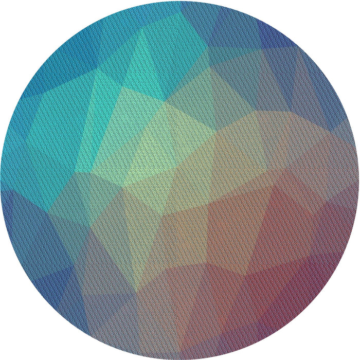 Square Machine Washable Transitional Macaw Blue Green Rug in a Living Room, wshpat791lblu