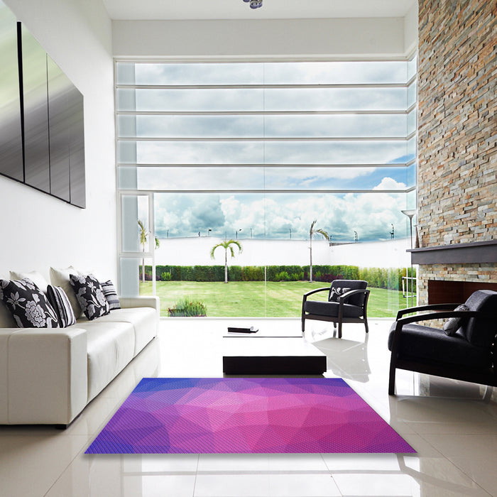 Machine Washable Transitional Crimson Purple Rug in a Kitchen, wshpat791pur