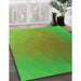 Machine Washable Transitional Dark Lime Green Rug in a Family Room, wshpat792grn