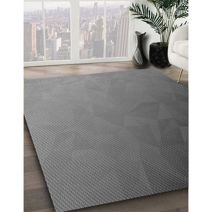 Machine Washable Transitional Gunmetal Gray Rug in a Family Room, wshpat793gry