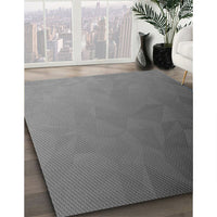 Patterned Gunmetal Gray Rug, pat793gry