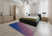 Patterned Purple Rug in a Bedroom, pat793lblu