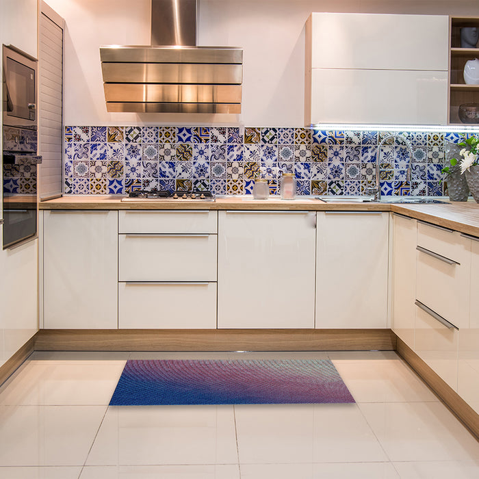 Patterned Purple Rug in a Kitchen, pat793lblu