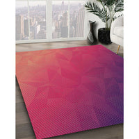 Patterned Pink Novelty Rug, pat793