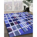 Patterned Jeans Blue Rug in Family Room, pat794blu