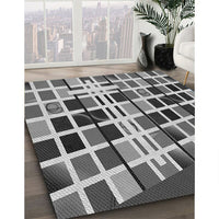 Patterned Cloud Gray Rug, pat794gry