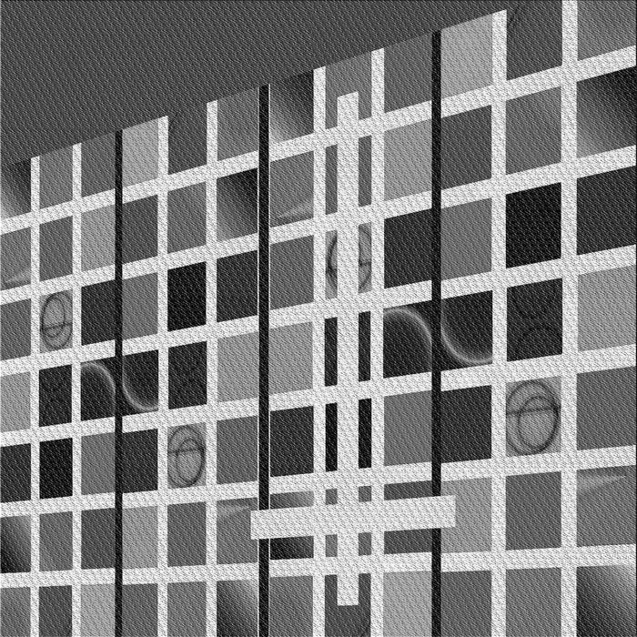 Round Patterned Cloud Gray Rug, pat794gry