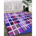 Machine Washable Transitional Bright Purple Rug in a Family Room, wshpat794pur