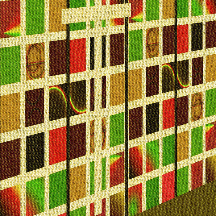 Patterned Green Rug, pat794yw