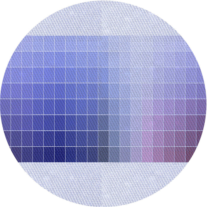 Square Machine Washable Transitional Periwinkle Purple Rug in a Living Room, wshpat795blu