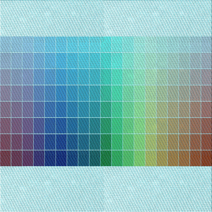 Round Patterned Blue Rug, pat795lblu