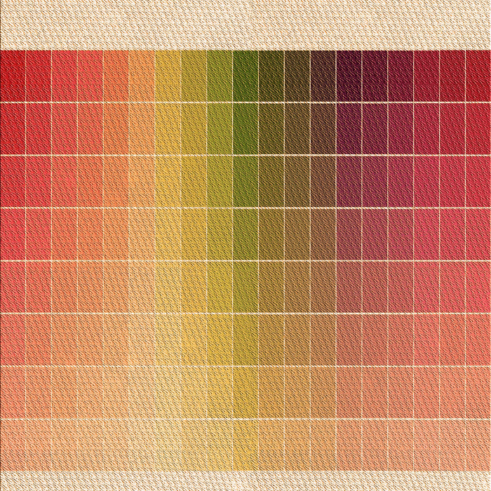 Patterned Orange Rug, pat795org