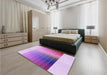 Patterned Blossom Pink Rug in a Bedroom, pat795pur