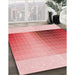 Machine Washable Transitional Pink Rug in a Family Room, wshpat795rd