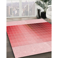 Patterned Baby Pink Rug, pat795rd