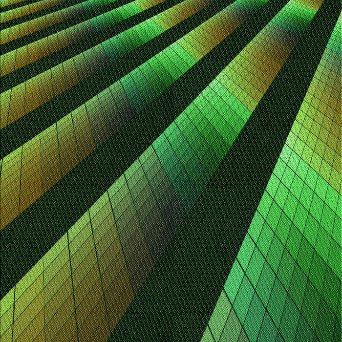 Patterned Dark Lime Green Rug, pat796grn