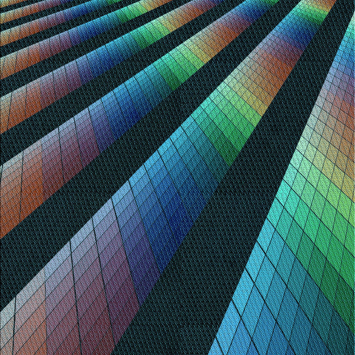 Patterned Deep-Sea Green Rug, pat796lblu