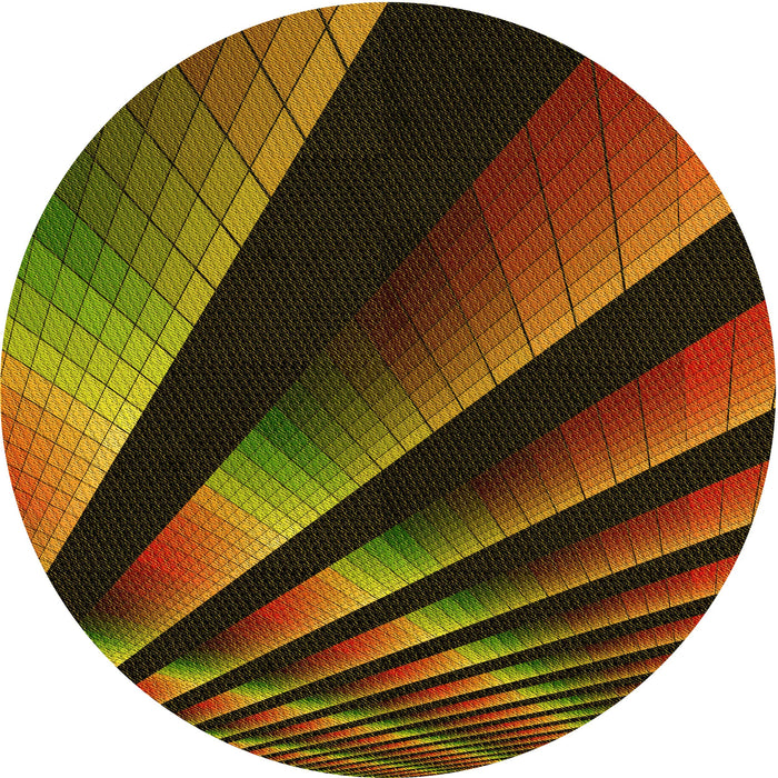 Square Patterned Red Rug, pat796yw