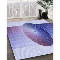 Patterned Periwinkle Purple Rug, pat797blu