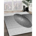 Patterned Gray Rug in Family Room, pat797gry