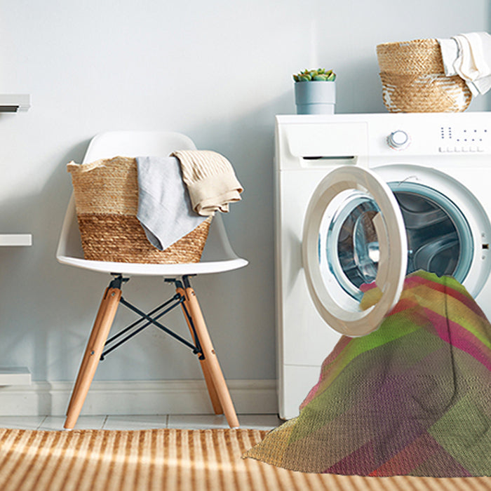 Machine Washable Transitional Chestnut Red Rug in a Washing Machine, wshpat798brn