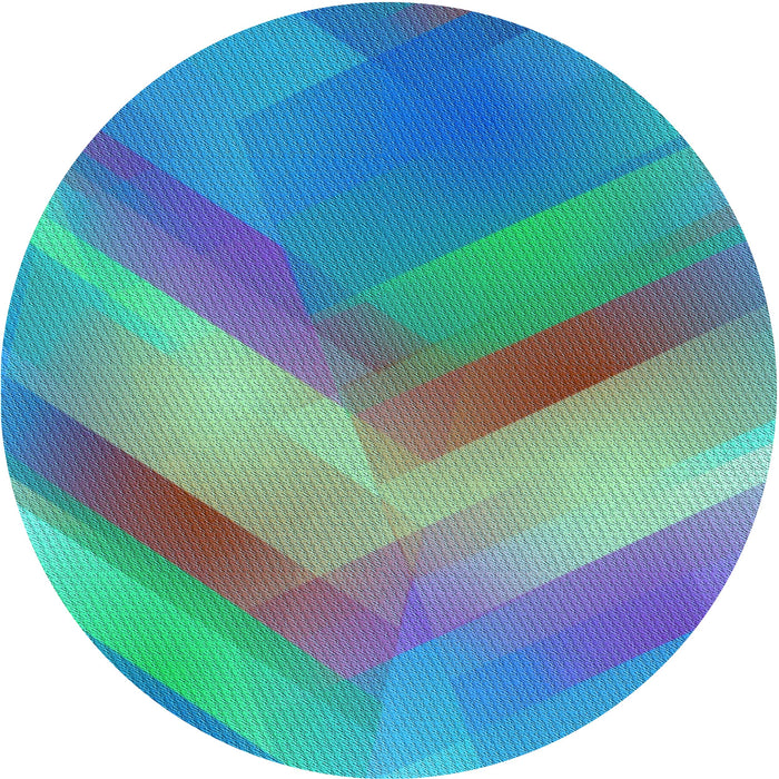 Square Patterned Steel Blue Rug, pat798lblu