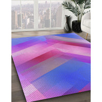 Patterned Purple Mimosa Purple Rug, pat798pur