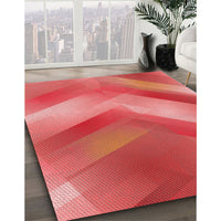 Patterned Red Rug, pat798rd