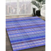 Machine Washable Transitional Purple Mimosa Purple Rug in a Family Room, wshpat799blu