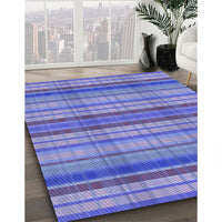 Patterned Purple Mimosa Purple Rug, pat799blu