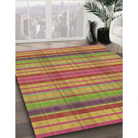 Patterned Red Rug, pat799brn