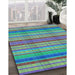 Machine Washable Transitional Purple Rug in a Family Room, wshpat799lblu