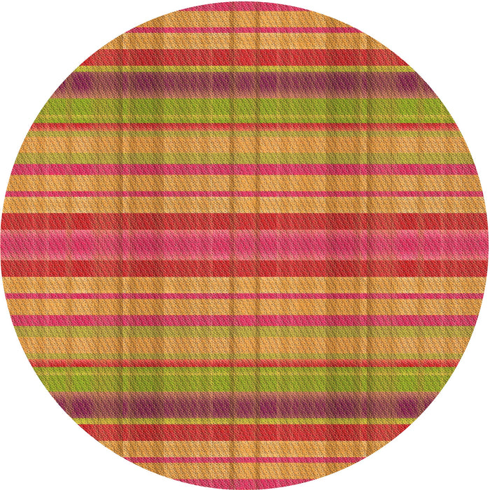 Square Machine Washable Transitional Yellow Rug in a Living Room, wshpat799org