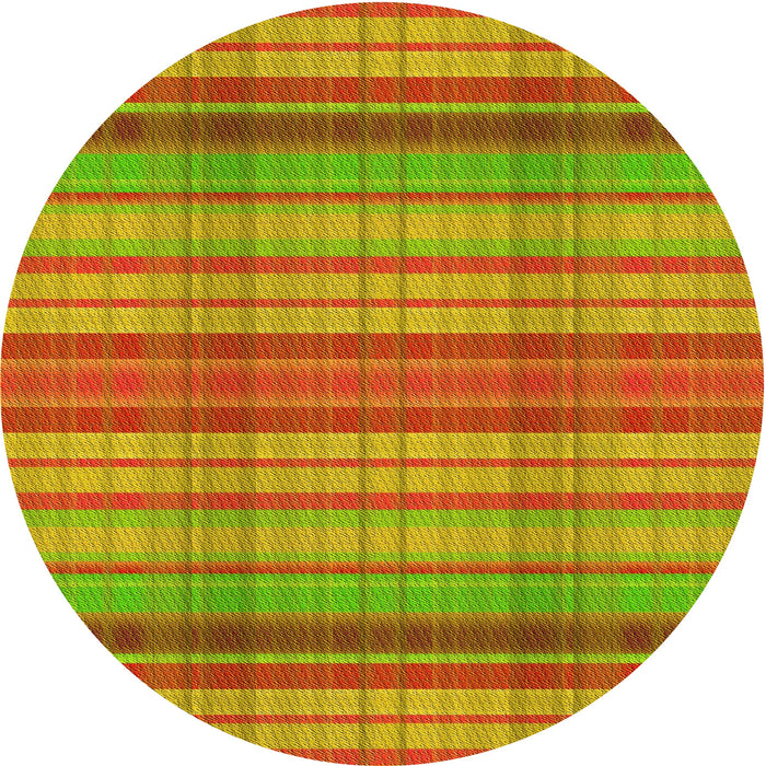 Square Patterned Orange Red Orange Rug, pat799yw