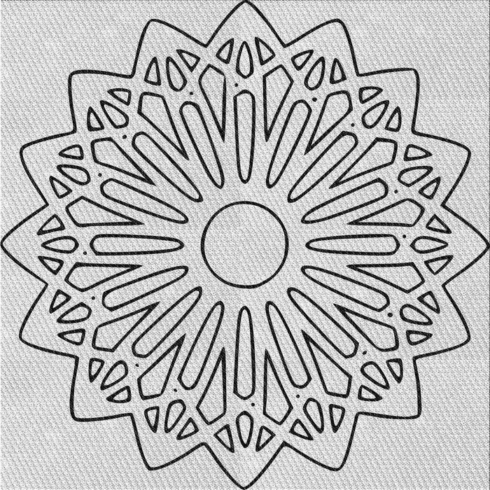 Sideview of Machine Washable Transitional White Smoke Rug, wshpat7