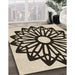 Patterned Milk Chocolate Brown Rug in Family Room, pat8brn