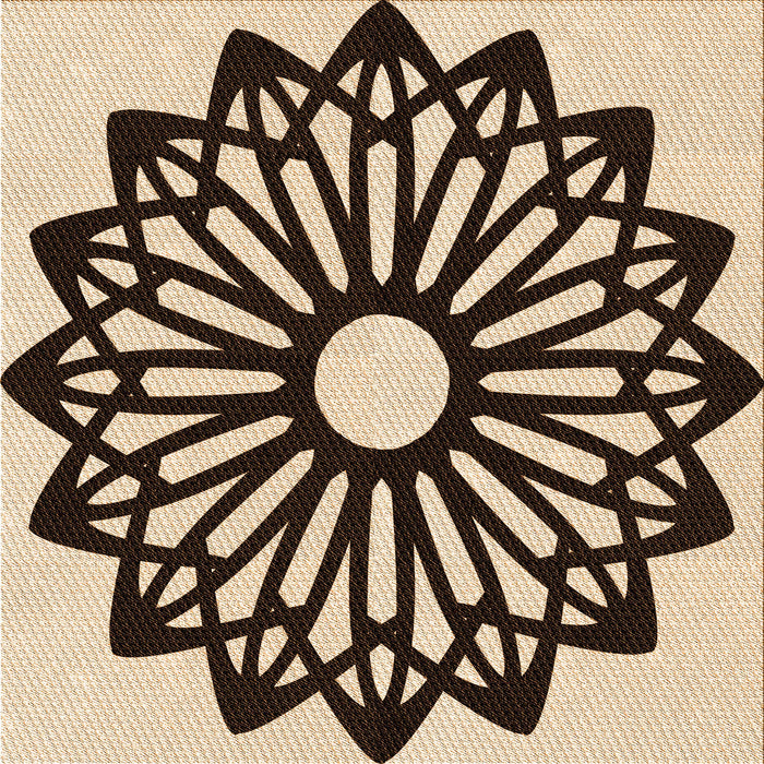 Round Machine Washable Transitional Deep Peach Orange Rug, wshpat8org