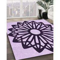 Patterned Blossom Pink Rug, pat8pur