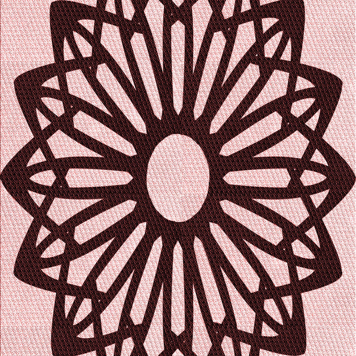 Patterned Pink Rug, pat8rd