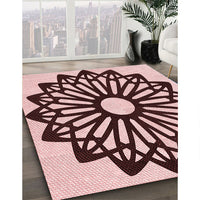 Patterned Pink Rug, pat8rd