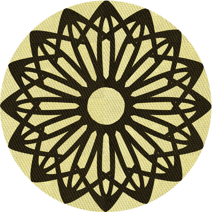 Square Machine Washable Transitional Chocolate Brown Rug in a Living Room, wshpat8yw