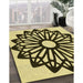 Patterned Milk Chocolate Brown Rug in Family Room, pat8yw