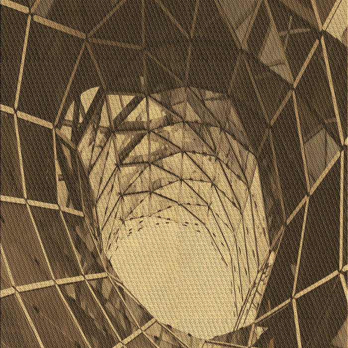 Machine Washable Transitional Cinnamon Brown Rug, wshpat80brn