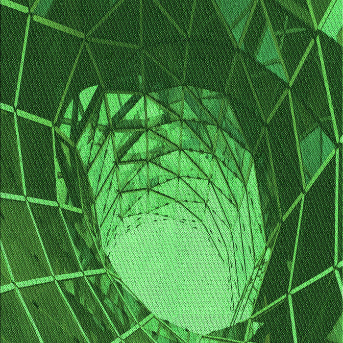 Machine Washable Transitional Deep Emerald Green Rug, wshpat80grn