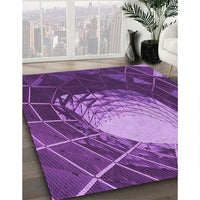 Patterned Purple Rug, pat80pur