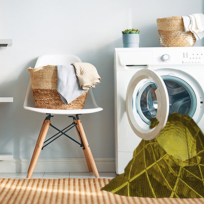 Machine Washable Transitional Bakers Brown Rug in a Washing Machine, wshpat80yw