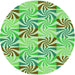 Square Patterned Jade Green Rug, pat800grn