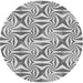 Square Patterned Smokey Gray Rug, pat800gry