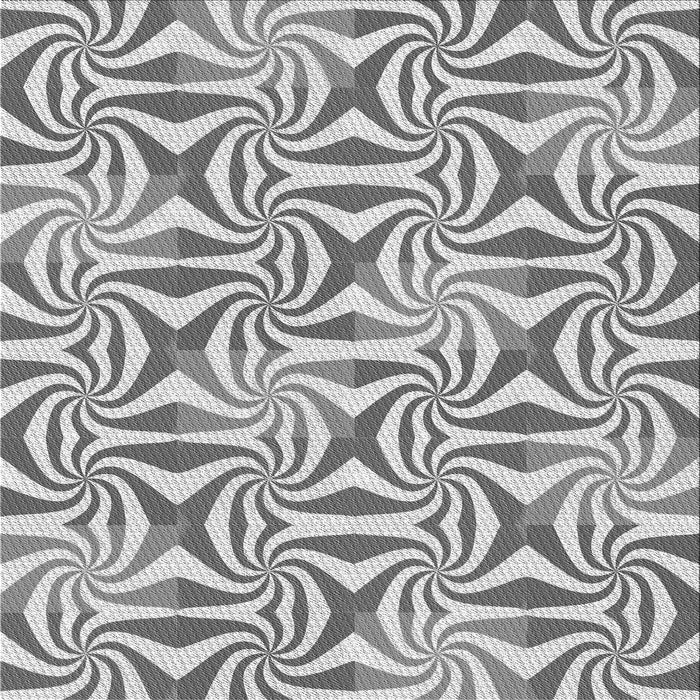 Round Patterned Smokey Gray Rug, pat800gry