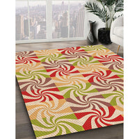 Patterned Orange Rug, pat800org